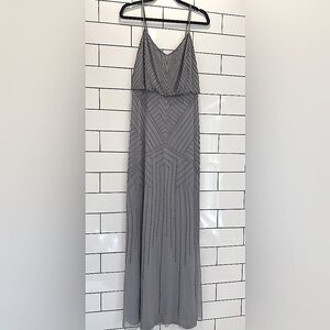 ARIANA PAPELL Art Deco Beaded bridesmaid dress - size 8.
